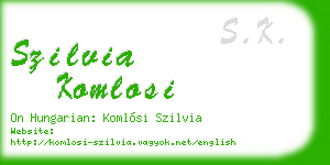 szilvia komlosi business card